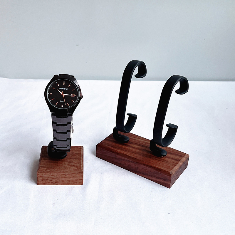 Jewelry And Watches Inc - Деревянный C-образный держатель для часов, органайзер