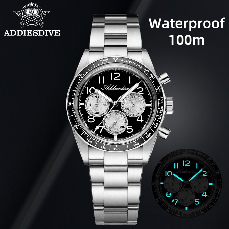 Jewelry For Watches - ADDIESDIVE AD2543 Мужские роскошные кварцевые часы-хронограф