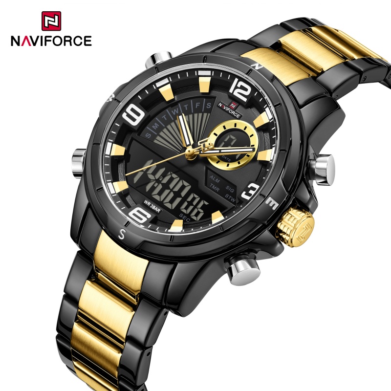 Watch Display Box - Мужские часы NAVIFORCE с двойным дисплеем,